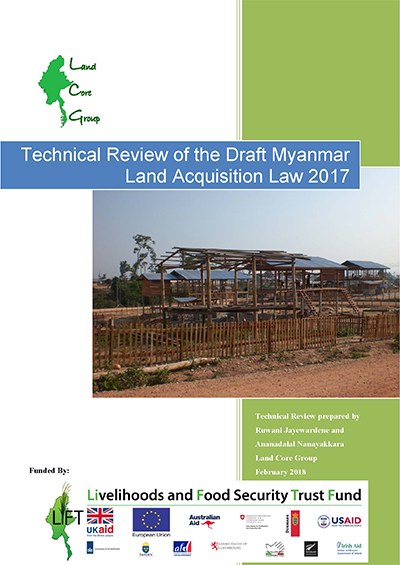 Technical Review of the Draft Myanmar Land Acquisition Act 2017